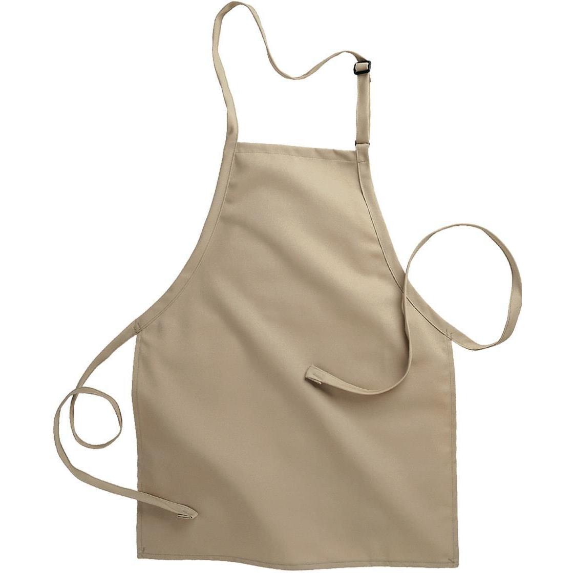 no-logo Edwards No Pocket Bib Apron-APRONS-Edwards-Khaki-1 Size-Thread Logic