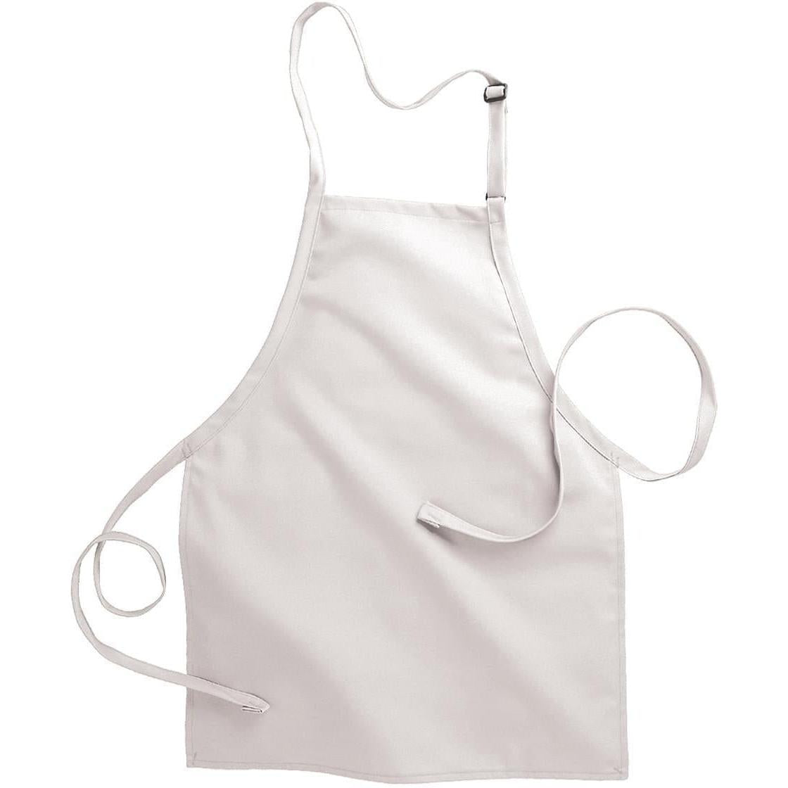 no-logo Edwards No Pocket Bib Apron-APRONS-Edwards-White-1 Size-Thread Logic