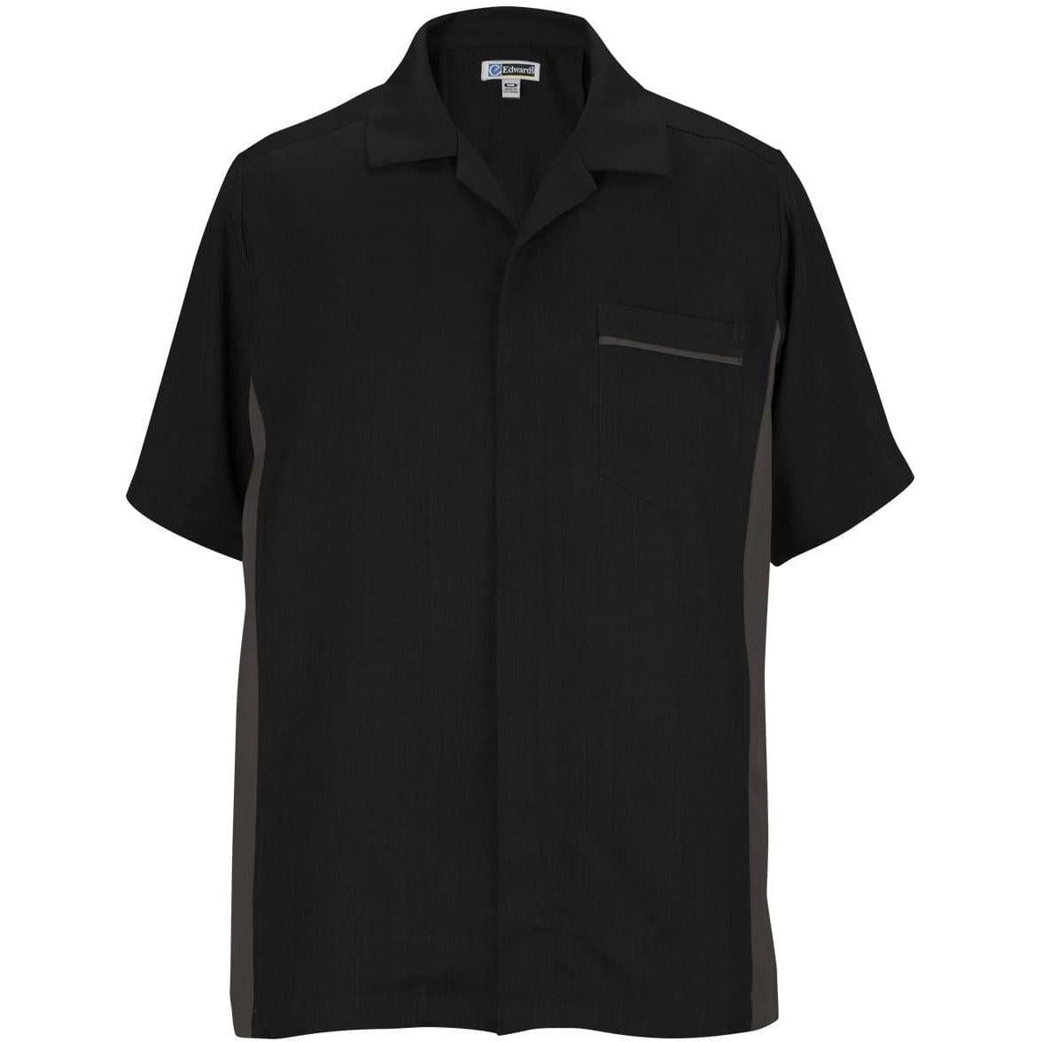 no-logo Edwards Premier Service Shirt-Men's Dress Workwear-Edwards-Black-S-Thread Logic