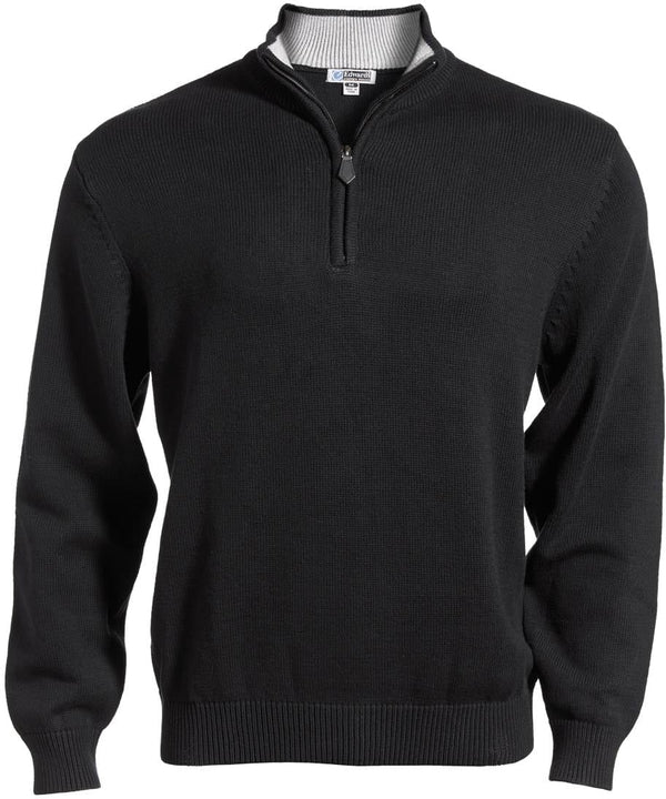 Edwards Quarter Zip Cotton Blend Sweater