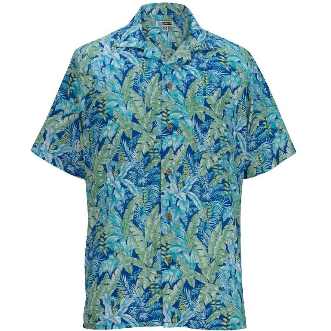 no-logo Edwards Tropical Leaf Camp Shirt