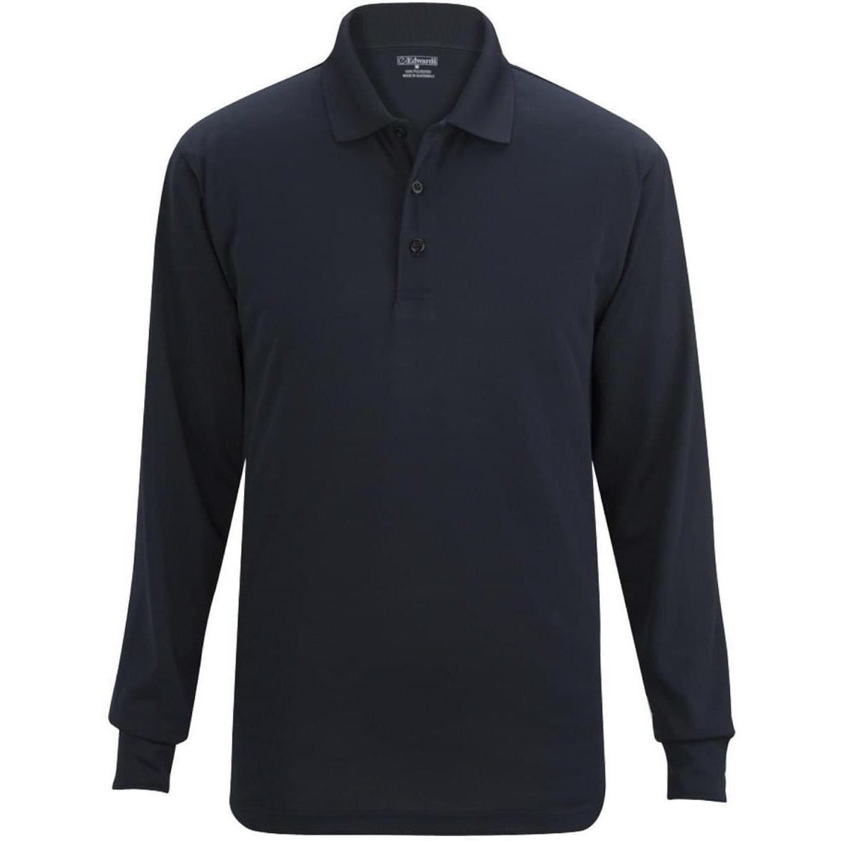 no-logo Edwards Unisex Snag Proof Long Sleeve Polo