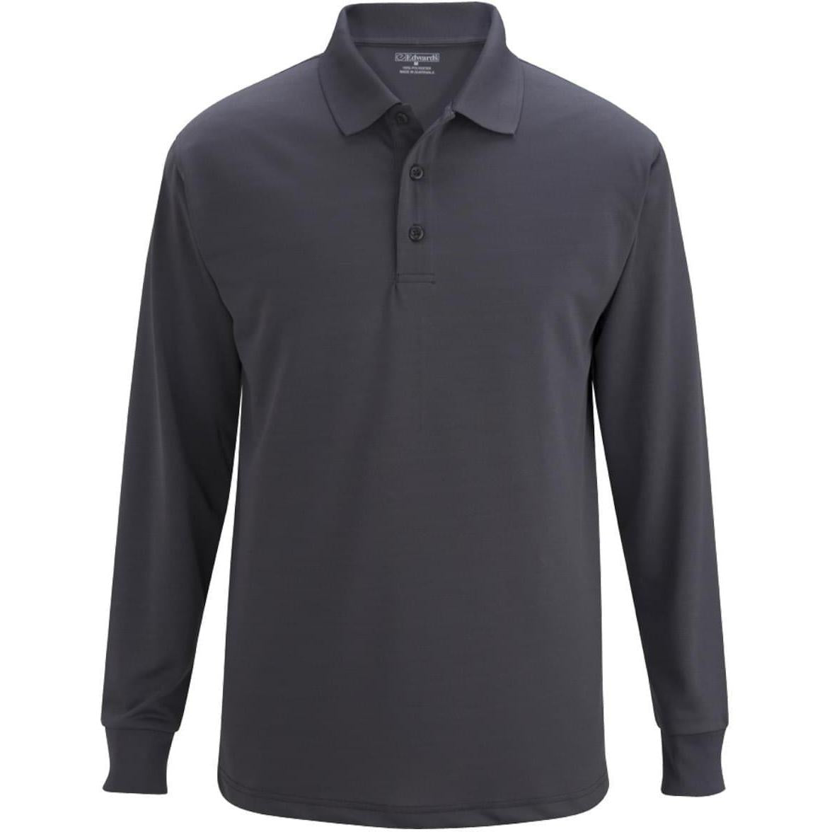 no-logo Edwards Unisex Snag Proof Long Sleeve Polo