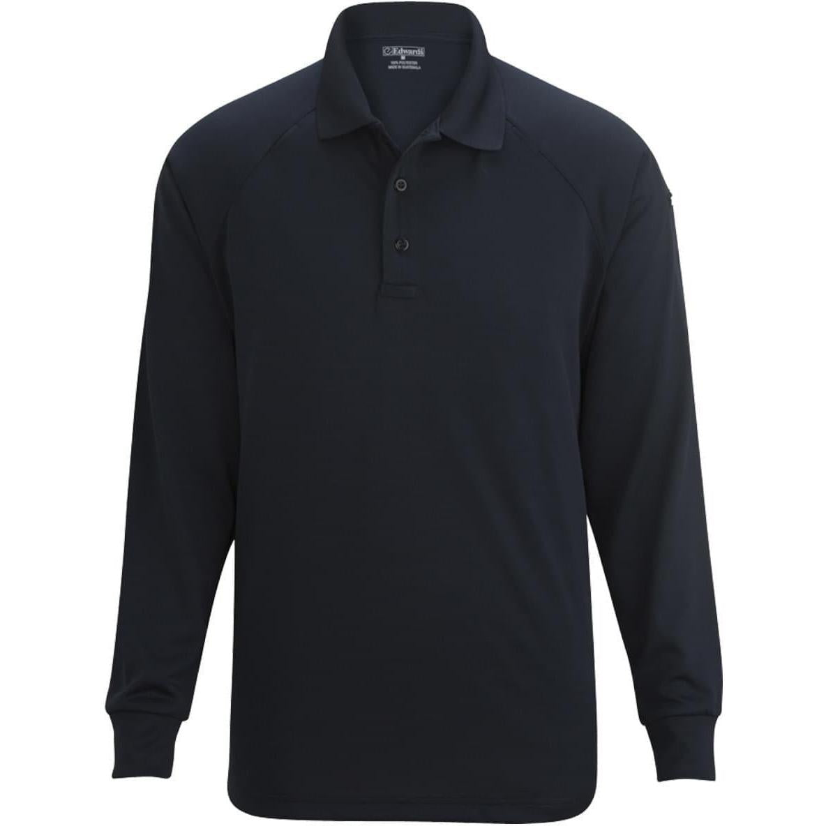 no-logo Edwards Unisex Tactical Snag Proof Long Sleeve Polo Shirt
