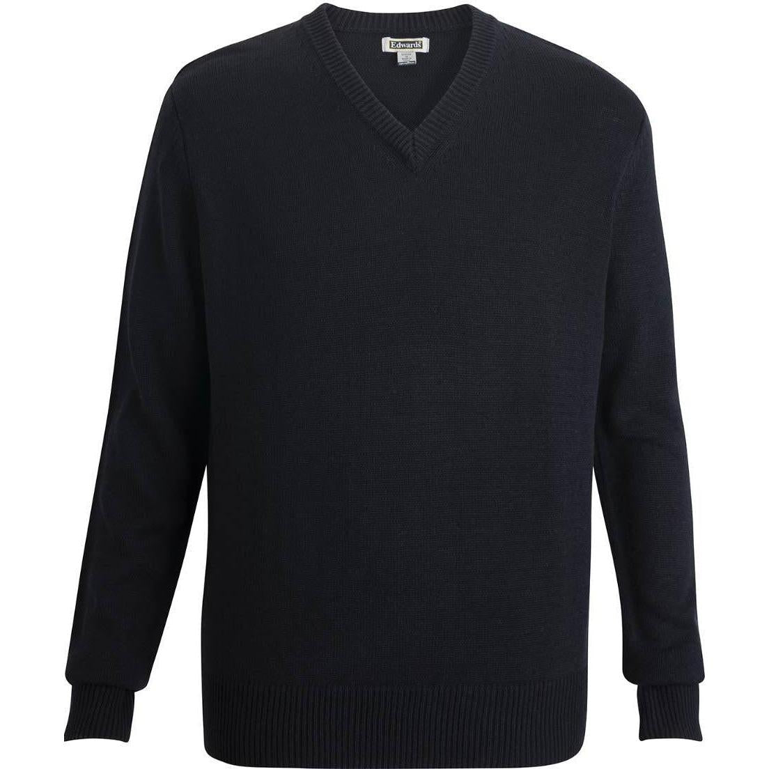 logo-left Edwards Unisex V Neck Sweater
