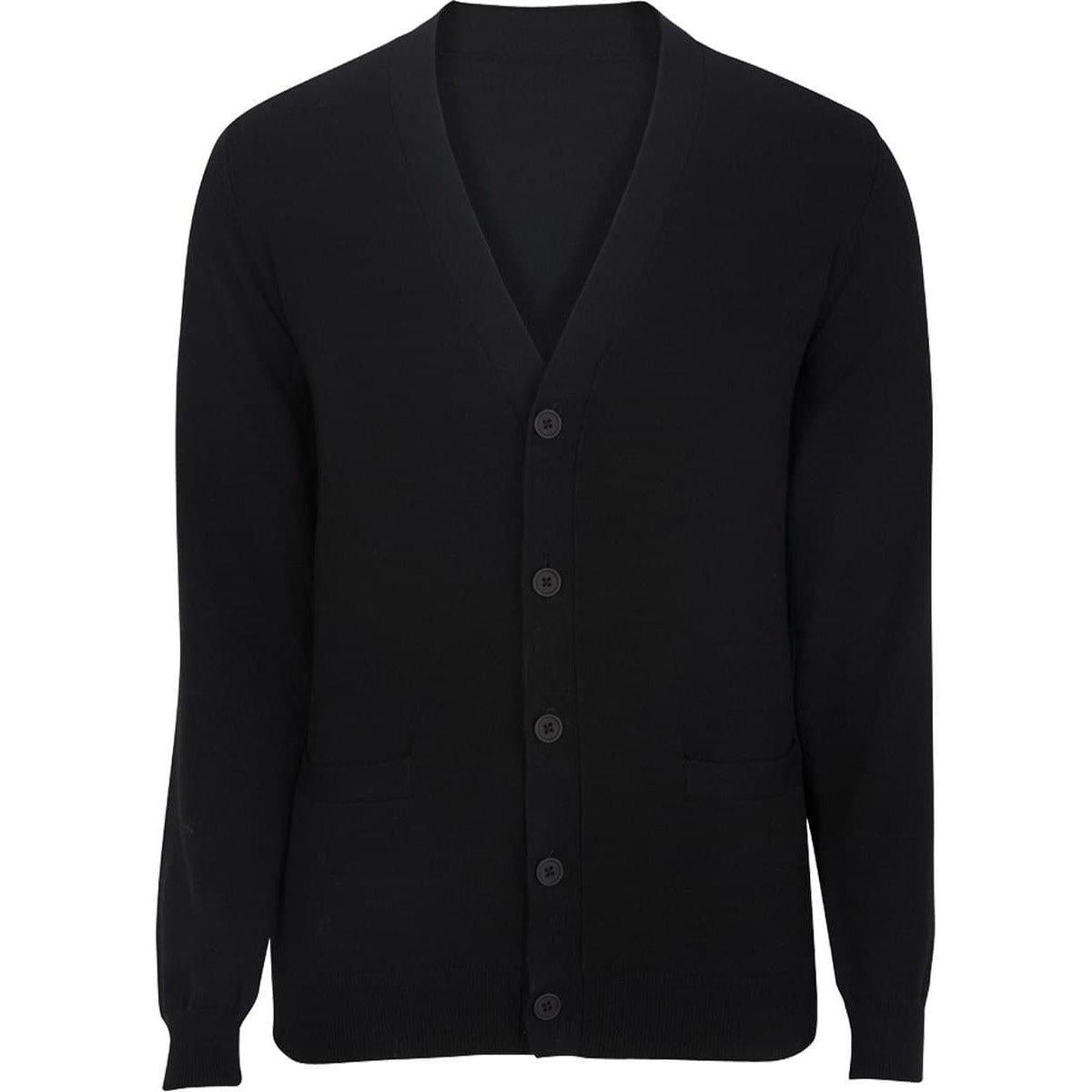 logo-left Edwards V Neck Cotton Blend Cardigan 2pockets