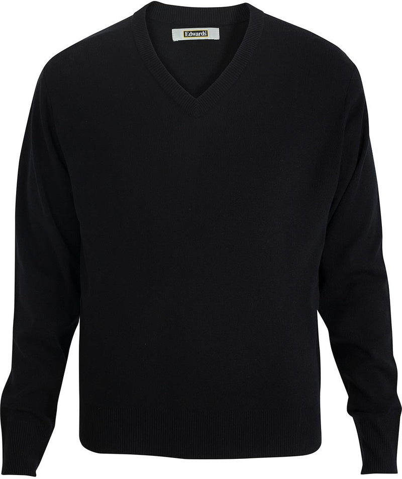 Edwards V Neck Sweater Interlock Acrylic