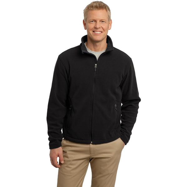 no-logo CLOSEOUT - Port Authority Tall Value Fleece Jacket-Port Authority-Black-LT-Thread Logic