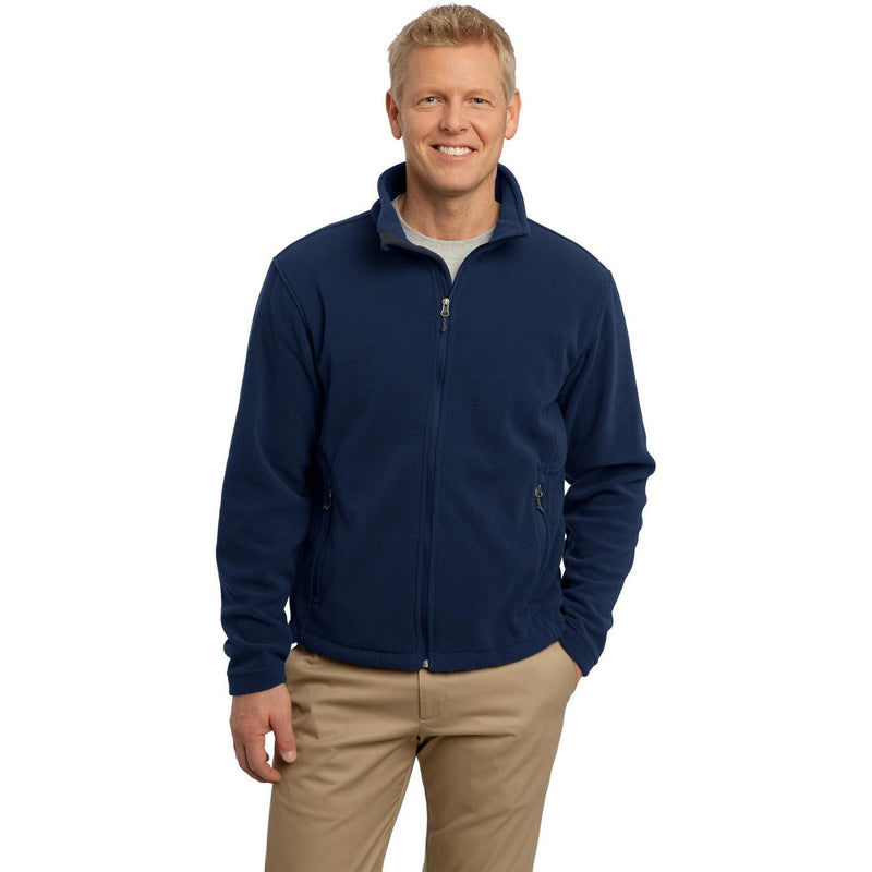 no-logo CLOSEOUT - Port Authority Tall Value Fleece Jacket-Port Authority-True Navy-LT-Thread Logic