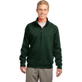 no-logo CLOSEOUT - Sport-Tek Tech Fleece 1/4-Zip Pullover-Sport-Tek-Forest Green-XS-Thread Logic