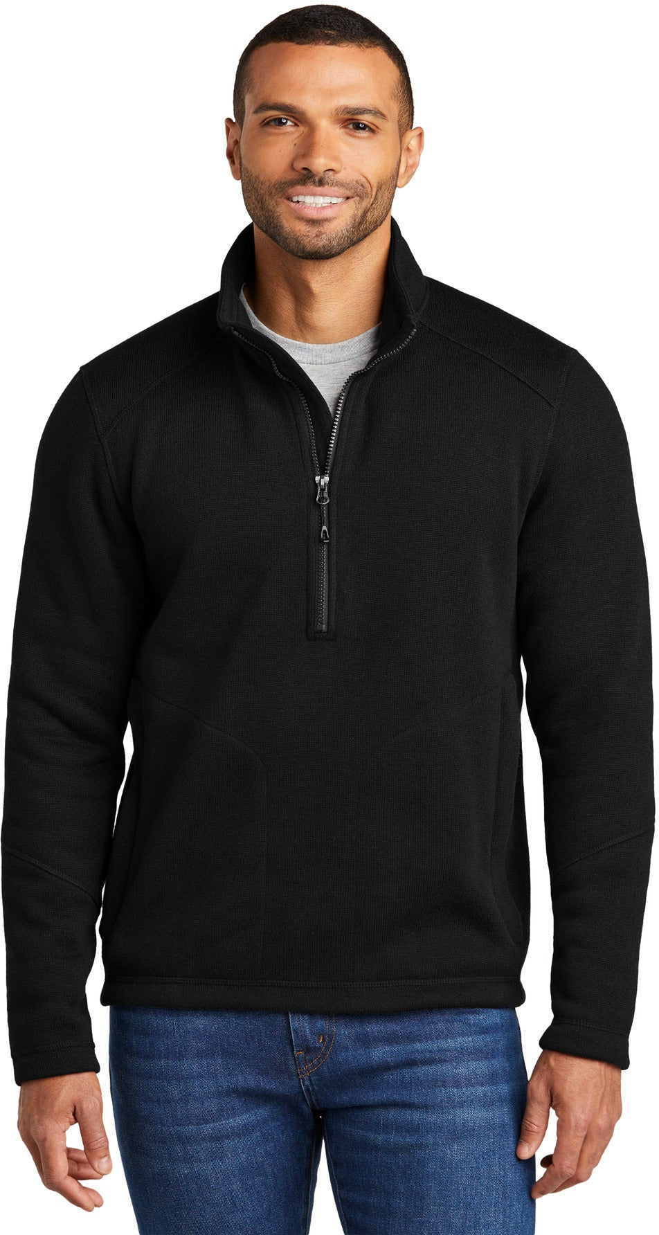 no-logo Port Authority Arc Sweater Fleece 1/4-Zip-Port Authority-Thread Logic