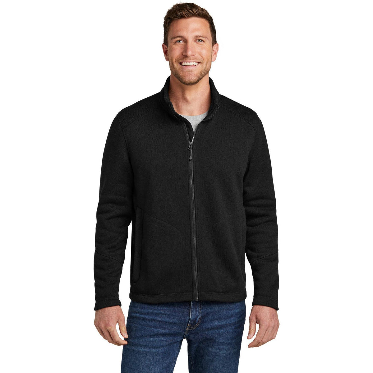 no-logo Port Authority Arc Sweater Fleece Jacket-Port Authority-Thread Logic