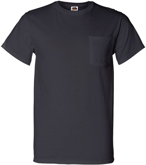 Fruit of the Loom HD Cotton Pocket T-Shirt-Men's T Shirts-Thread Logic