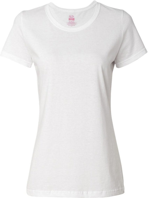 Fruit of the Loom Ladies HD Cotton V-Neck T-Shirt-Ladies T Shirts-Thread Logic