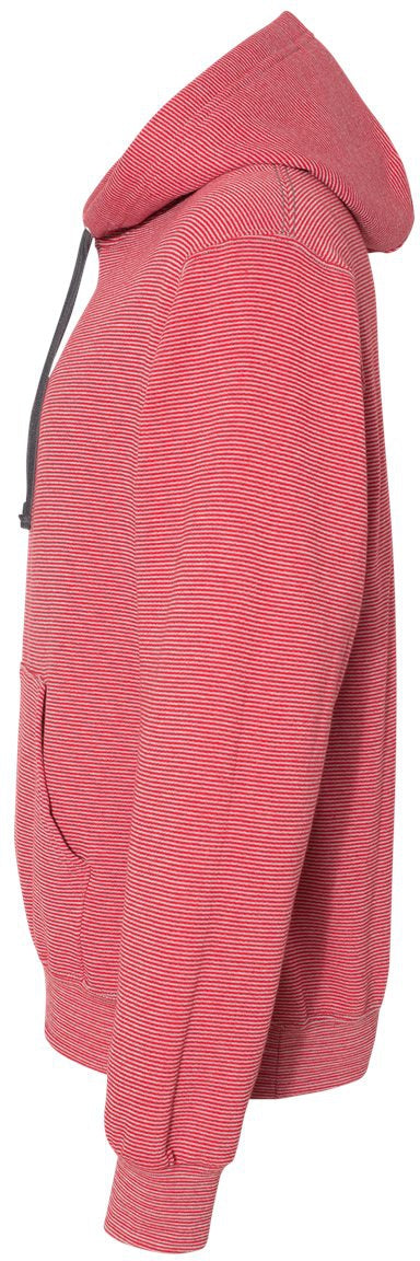 no-logo Fruit of the Loom Sofspun® Microstripe Hooded Pullover Sweatshirt-Fleece-Fruit of the Loom-Thread Logic