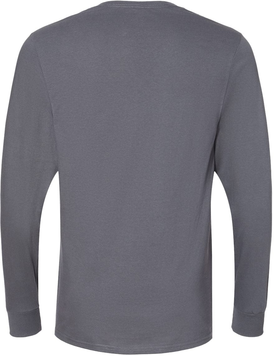 no-logo Fruit of the Loom Unisex Iconic Long Sleeve T-Shirt-T-Shirts - Long Sleeve-Fruit of the Loom-Thread Logic