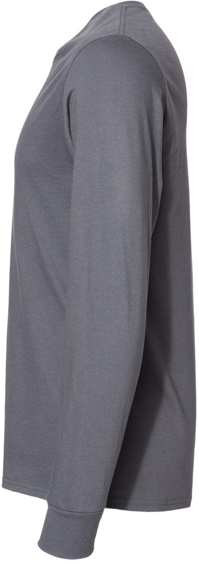 no-logo Fruit of the Loom Unisex Iconic Long Sleeve T-Shirt-T-Shirts - Long Sleeve-Fruit of the Loom-Thread Logic