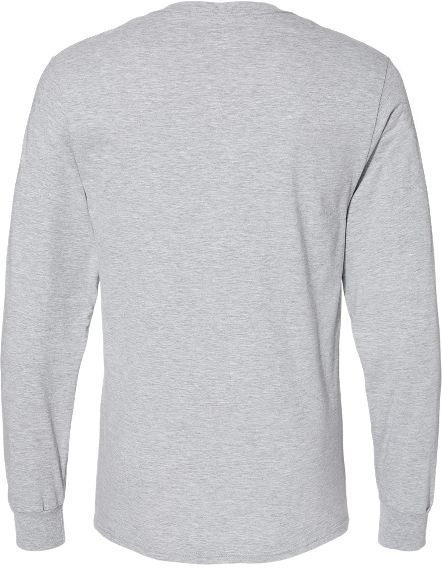no-logo Fruit of the Loom Unisex Iconic Long Sleeve T-Shirt-T-Shirts - Long Sleeve-Fruit of the Loom-Thread Logic