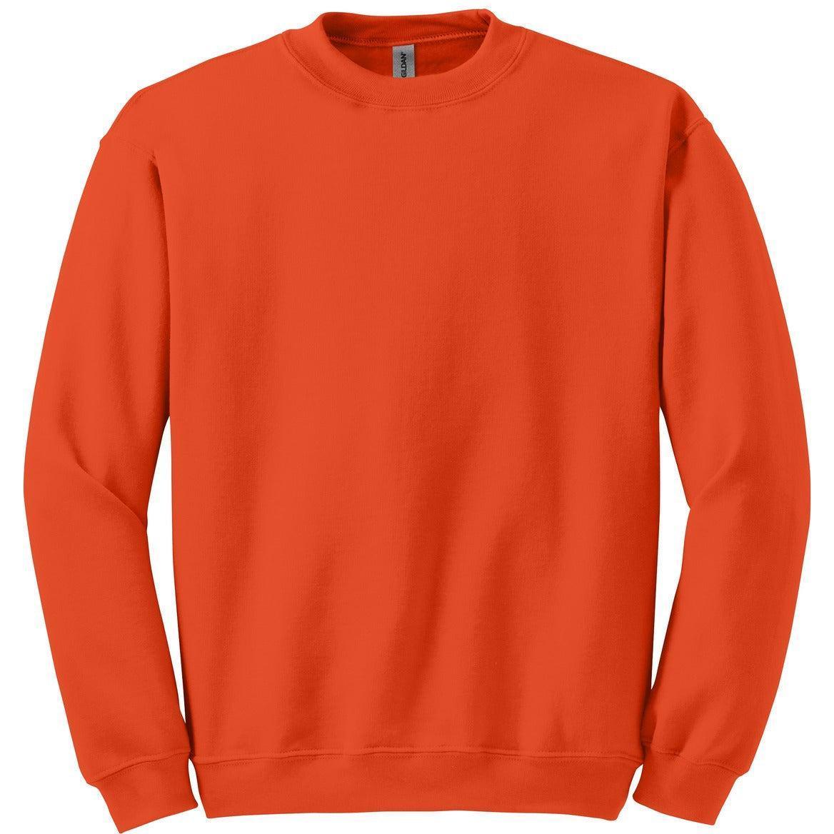 no-logo Gildan Blend Crewneck Sweatshirt-Crewnecks-Gildan-Orange-S-Thread Logic