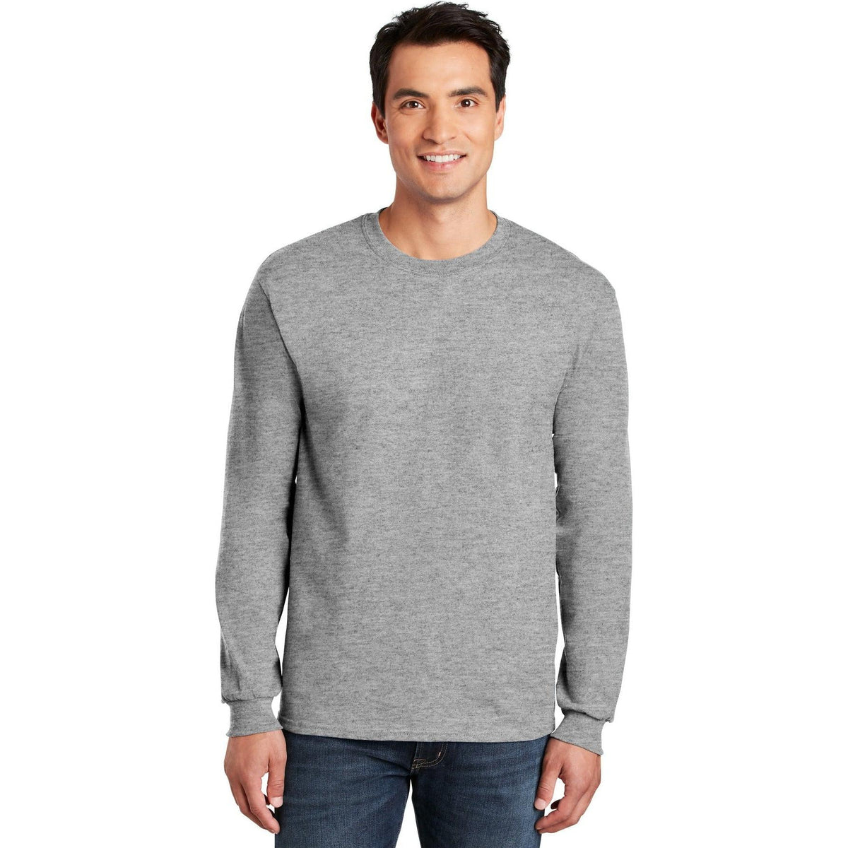 no-logo Gildan Cotton Long Sleeve T-Shirt-Regular-Gildan-Thread Logic