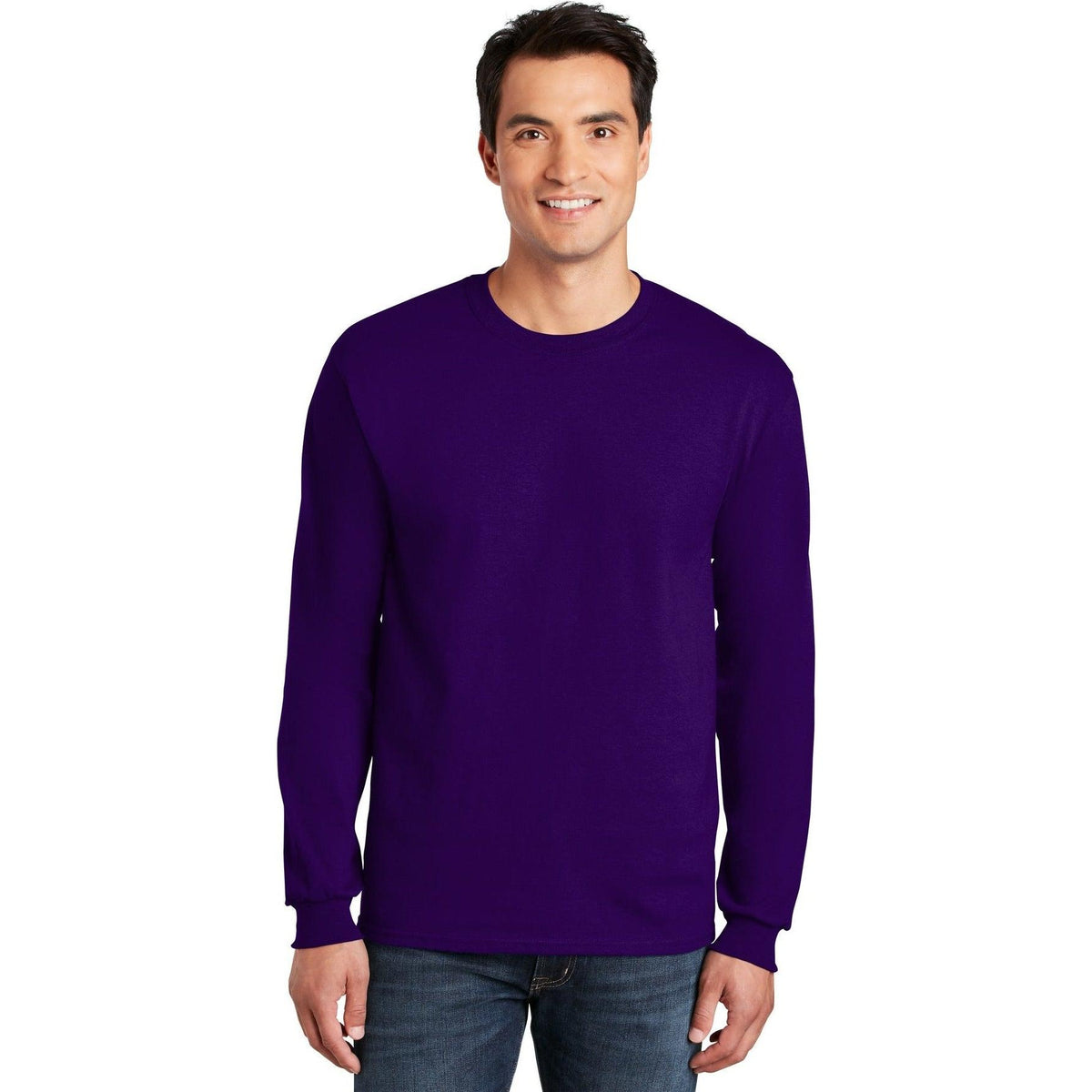 no-logo Gildan Cotton Long Sleeve T-Shirt-Regular-Gildan-Thread Logic