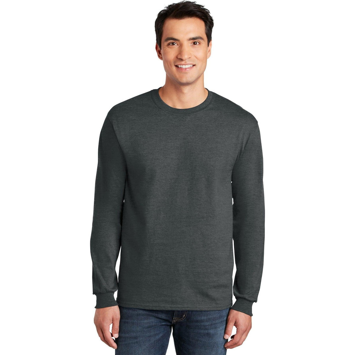 no-logo Gildan Cotton Long Sleeve T-Shirt-Regular-Gildan-Thread Logic