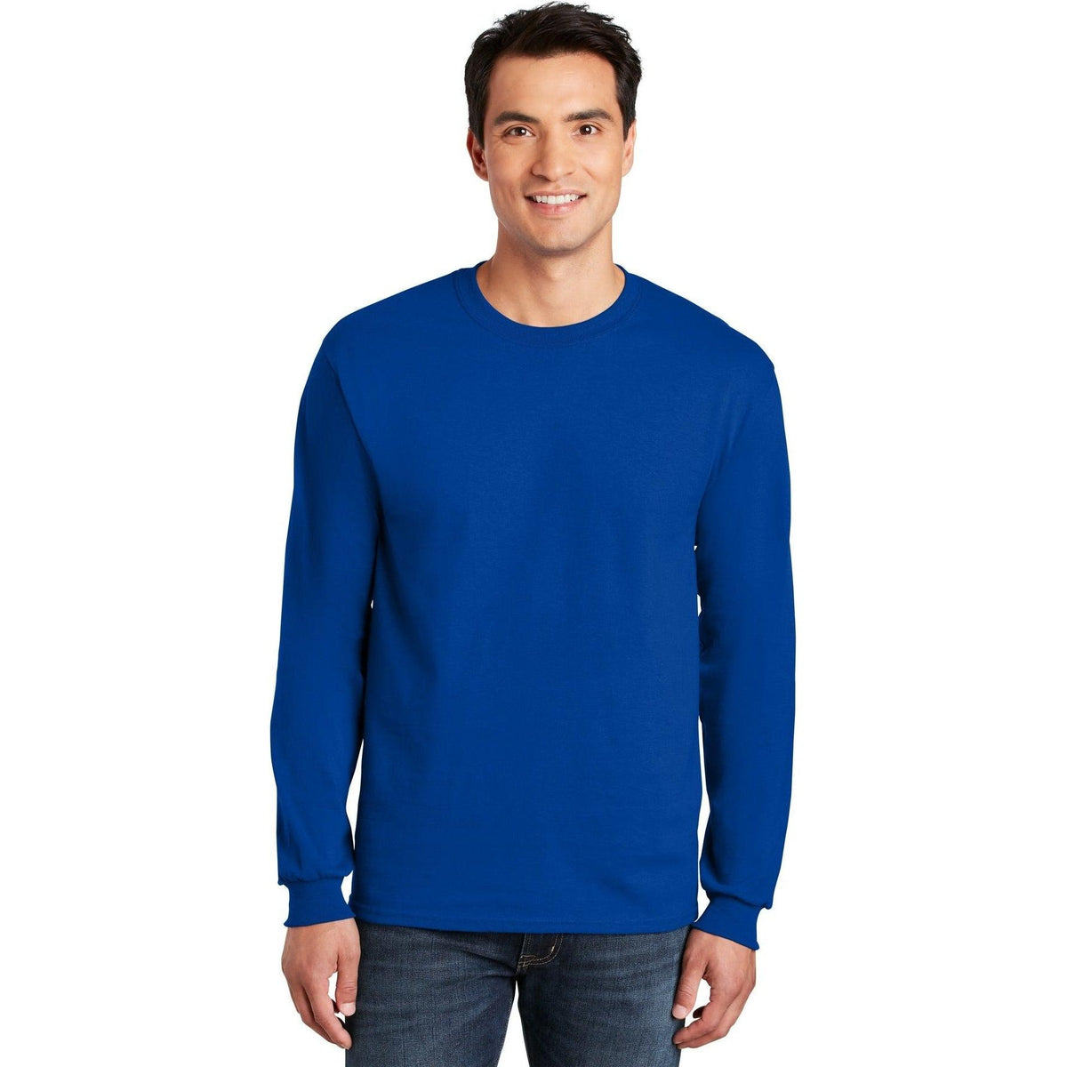 no-logo Gildan Cotton Long Sleeve T-Shirt-Regular-Gildan-Thread Logic
