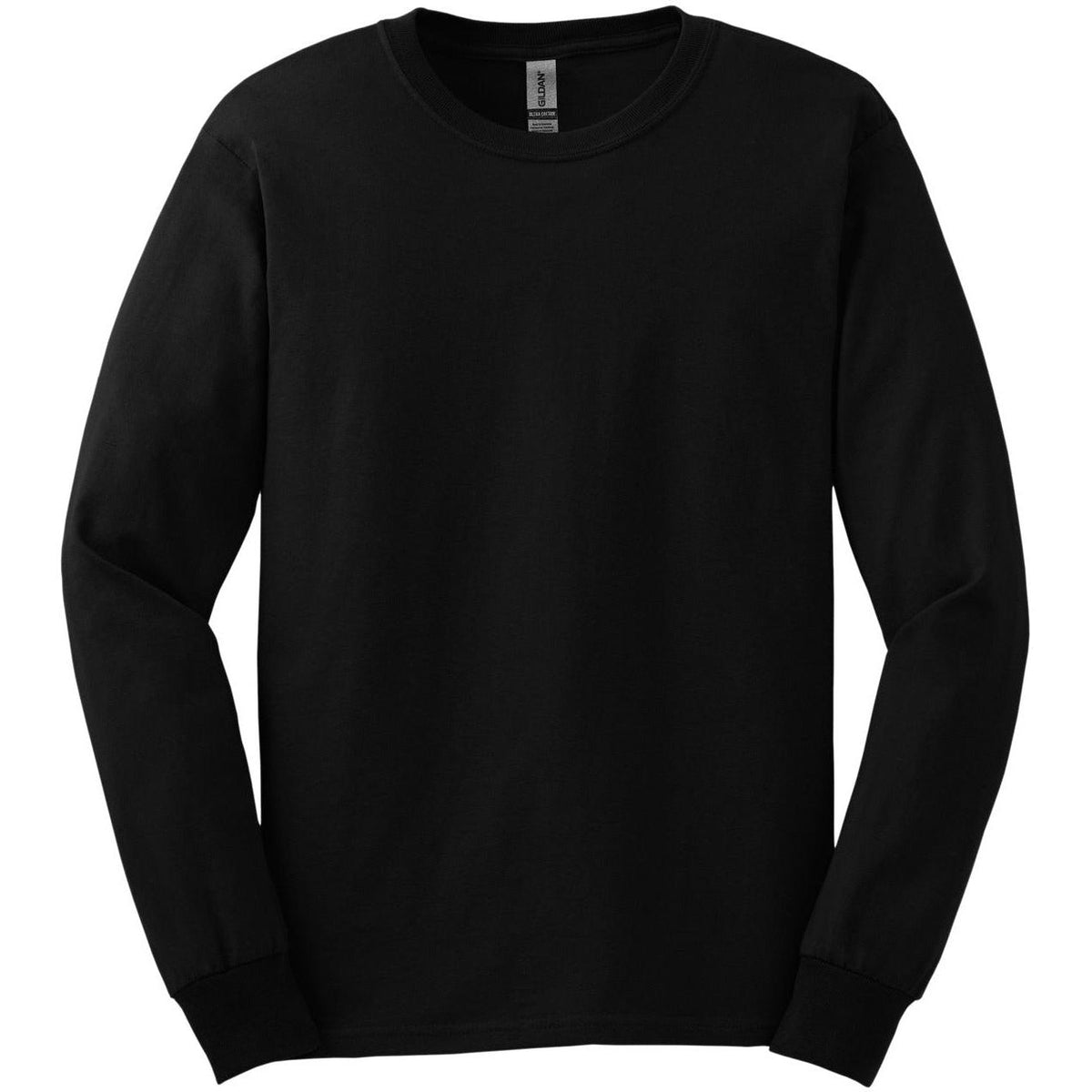 no-logo Gildan Cotton Long Sleeve T-Shirt-Regular-Gildan-Black-S-Thread Logic