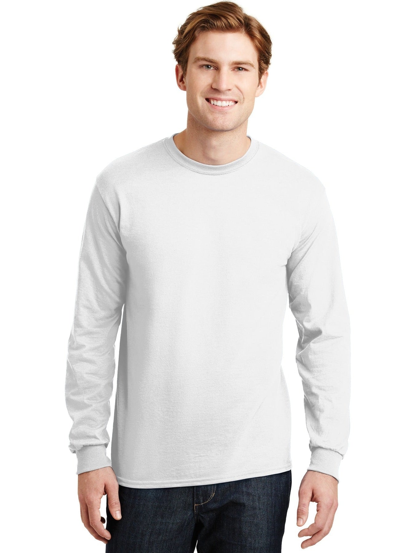 no-logo Gildan DryBlend 50 Cotton/50 Poly Long Sleeve T-Shirt-Regular-Gildan-Thread Logic