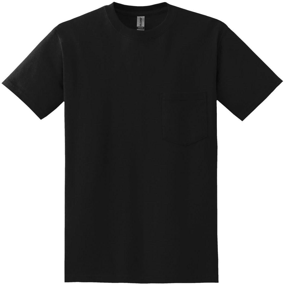 no-logo Gildan DryBlend 50/50 Pocket T-Shirt-Polos-Gildan-Black-S-Thread Logic