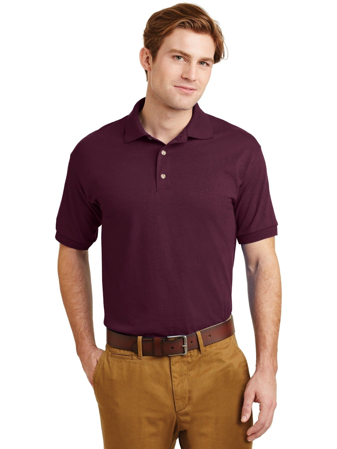 no-logo Gildan DryBlend 6-Ounce Jersey Knit Polo Shirt-Regular-Gildan-Thread Logic