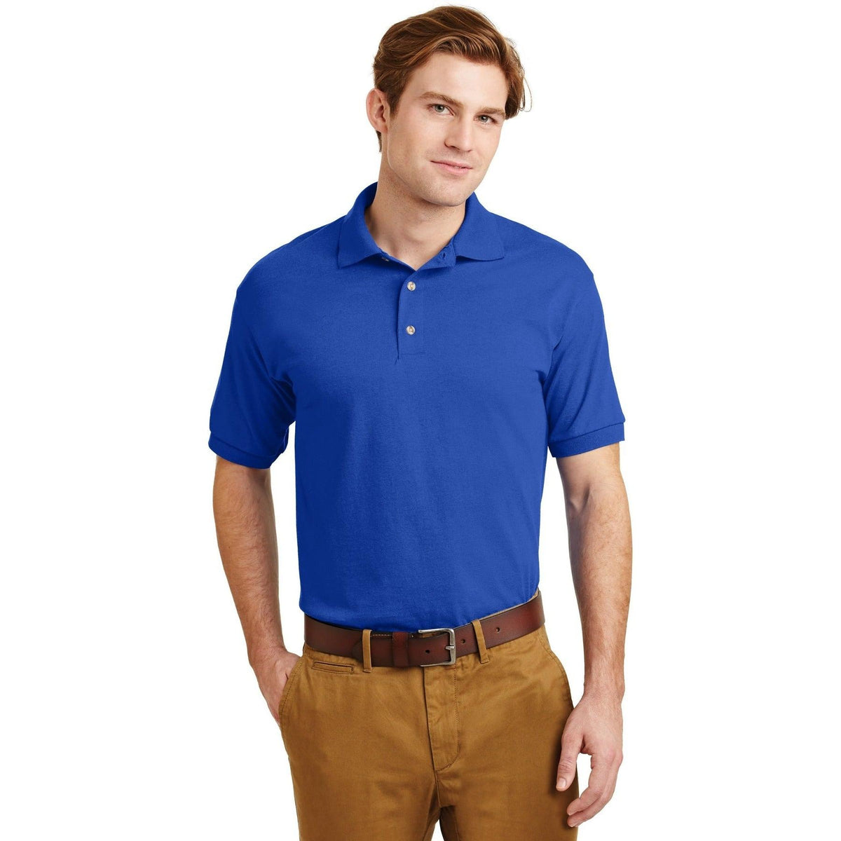 no-logo Gildan DryBlend 6-Ounce Jersey Knit Polo Shirt-Regular-Gildan-Thread Logic