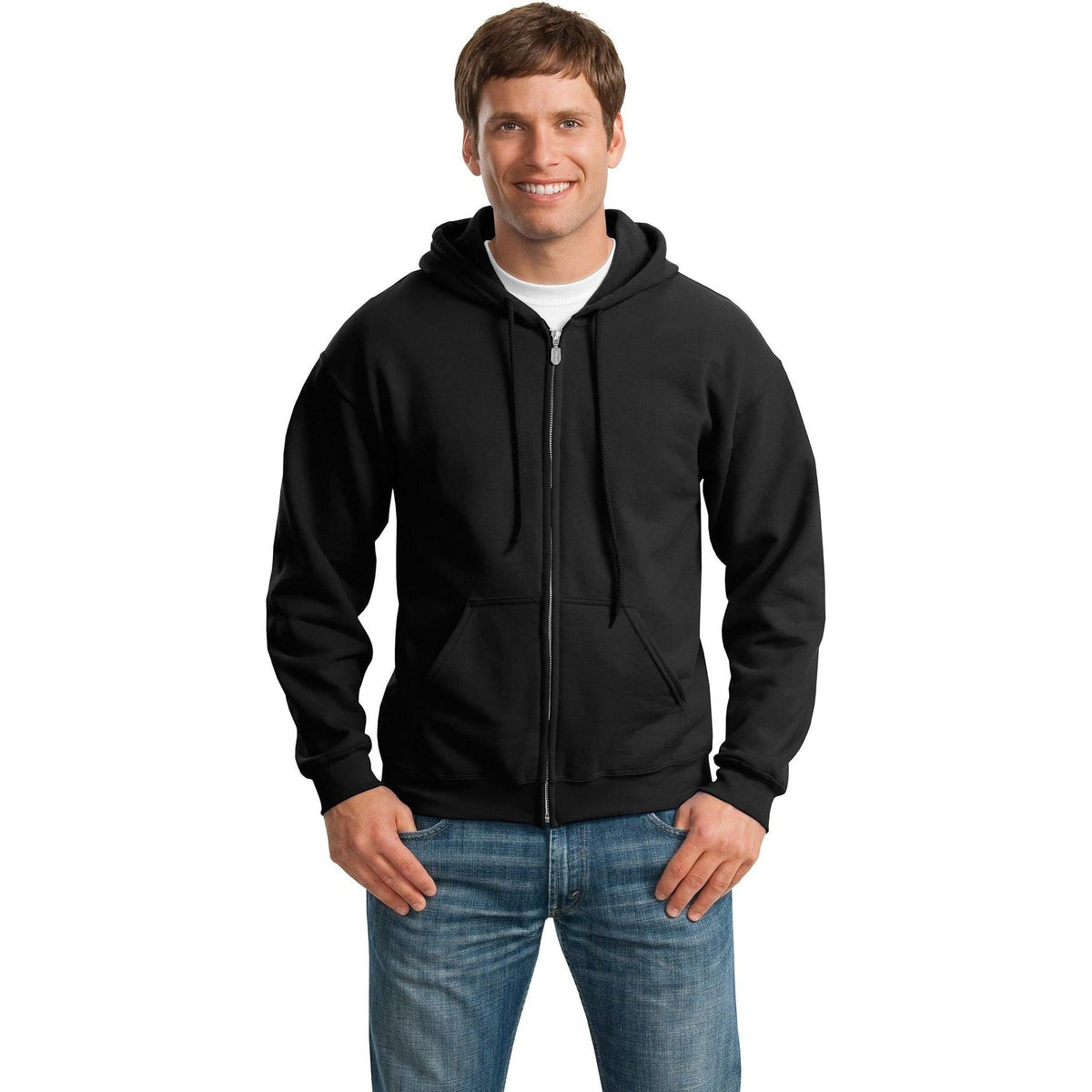 no-logo Gildan Heavy Blend Full-Zip Hooded Sweatshirt-Regular-Gildan-Thread Logic
