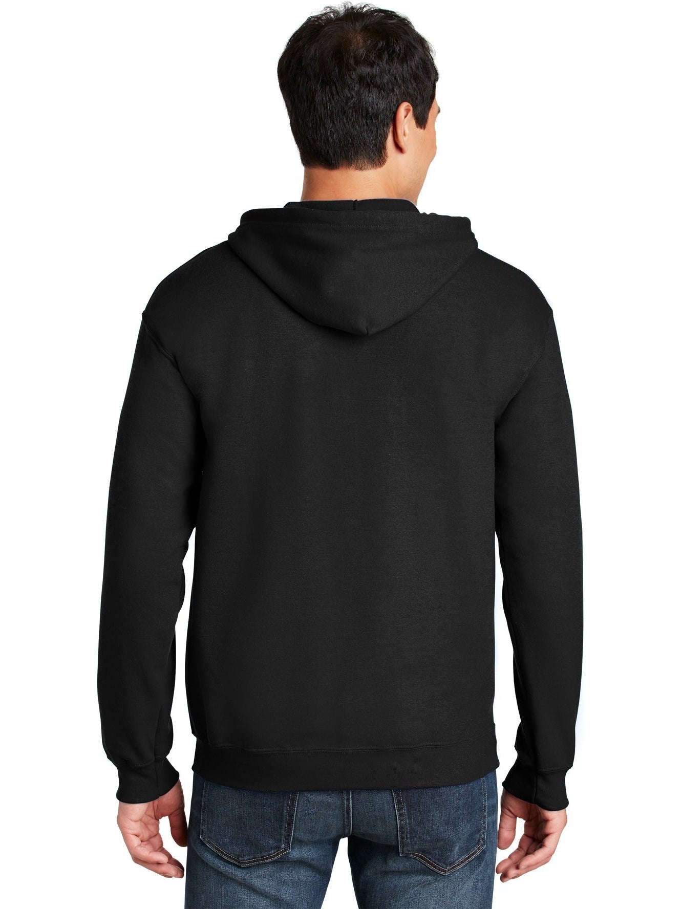GILDAN Heavy Blend ブラックフーディ Mサイズ Gildan Unisex Heavy Blend Fleece Full Zip Hooded Sweatshirt
