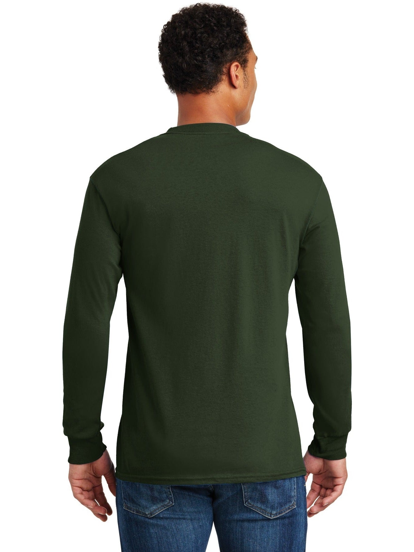 no-logo Gildan Heavy Cotton 100% Cotton Long Sleeve T-Shirt-Regular-Gildan-Thread Logic