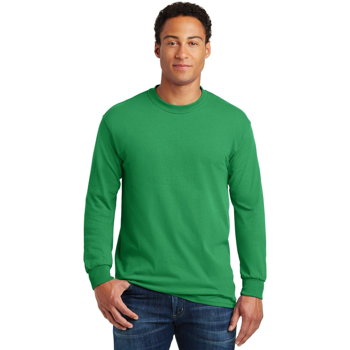 no-logo Gildan Heavy Cotton 100% Cotton Long Sleeve T-Shirt-Regular-Gildan-Thread Logic