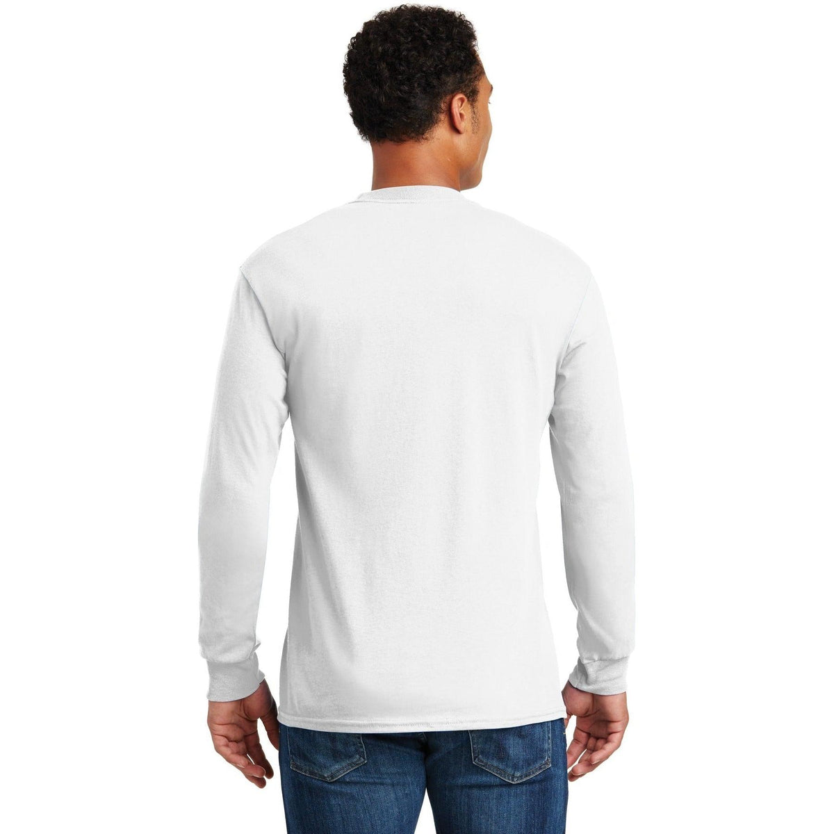 no-logo Gildan Heavy Cotton 100% Cotton Long Sleeve T-Shirt-Regular-Gildan-Thread Logic