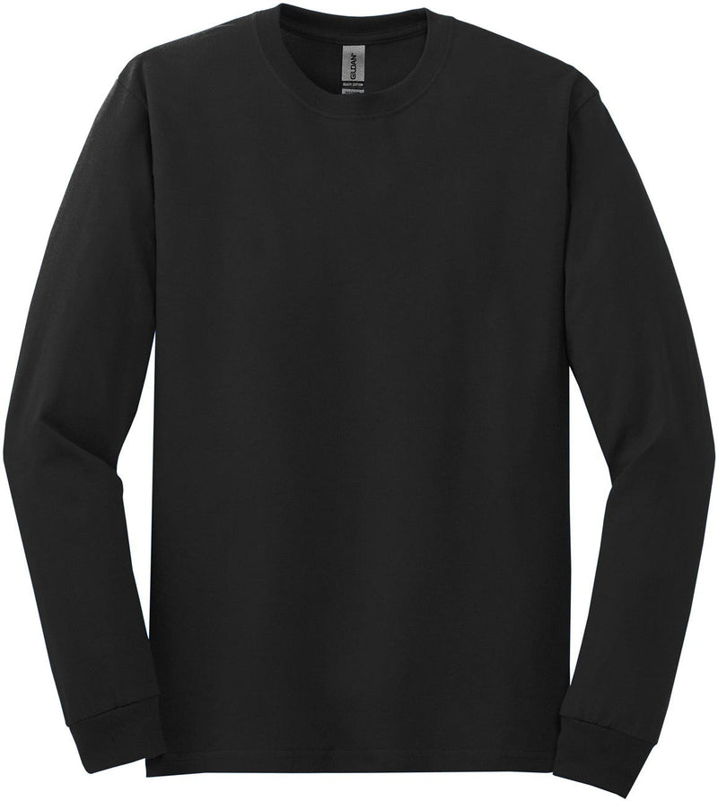 Gildan Heavy Cotton 100% Cotton Long Sleeve Tshirt (5400) Black, S