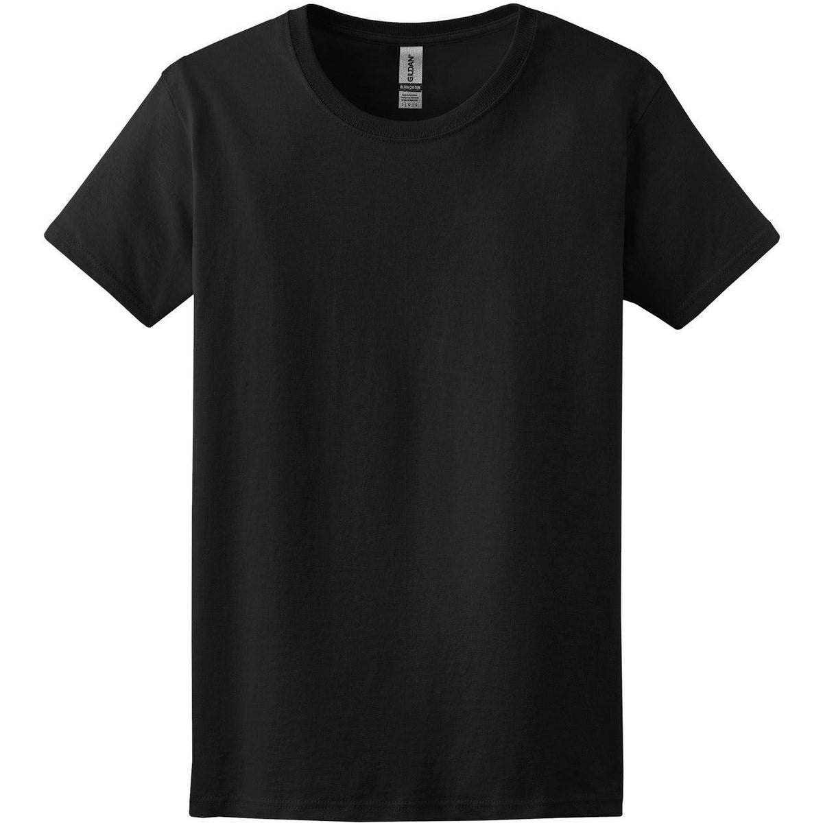 no-logo Gildan Women's 100% Cotton T-Shirt-Polos-Gildan-Black-S-Thread Logic