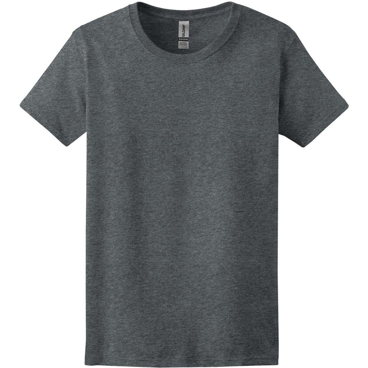 no-logo Gildan Women's 100% Cotton T-Shirt-Polos-Gildan-Dark Heather-S-Thread Logic