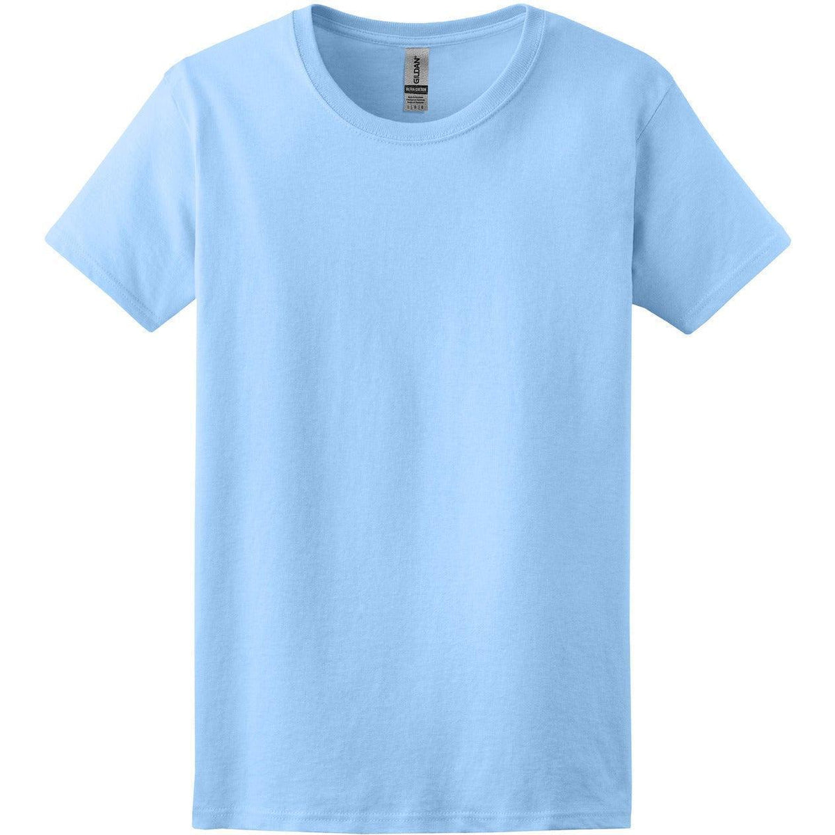 no-logo Gildan Women's 100% Cotton T-Shirt-Polos-Gildan-Light Blue-S-Thread Logic