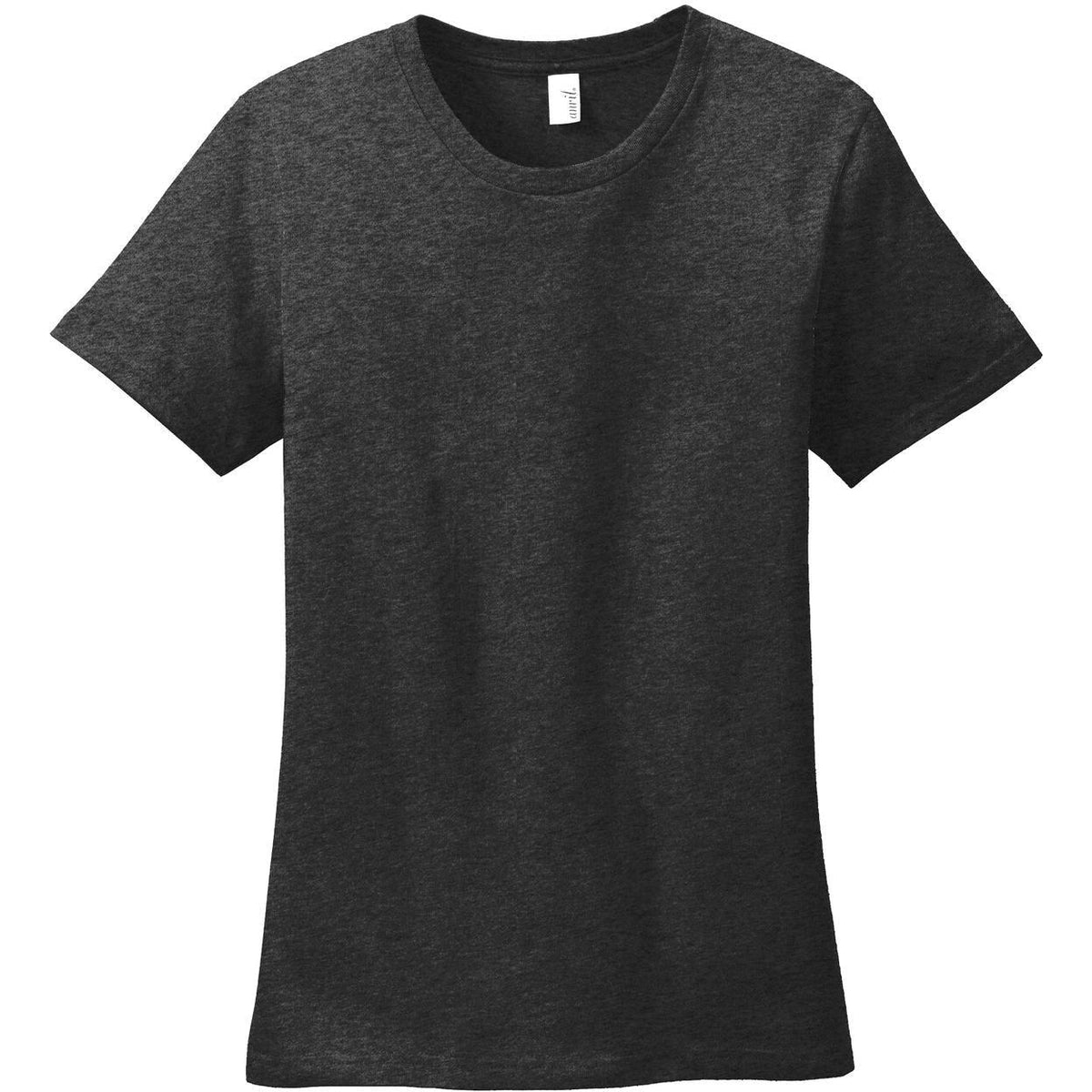 no-logo CLOSEOUT - Gildan Ladies 100% Ring Spun Cotton T-Shirt-Polos-Gildan-Heather Dark Grey-S-Thread Logic