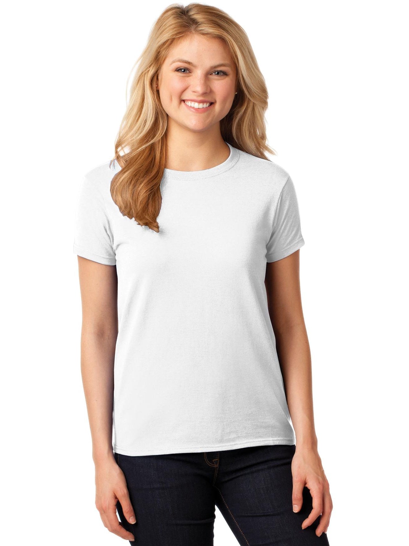 no-logo Gildan Ladies Heavy Cotton 100% Cotton T-Shirt-Regular-Gildan-Thread Logic