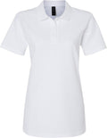 Gildan Softstyle Ladies Pique Polo-Apparel-Gildan-White-M-Thread Logic