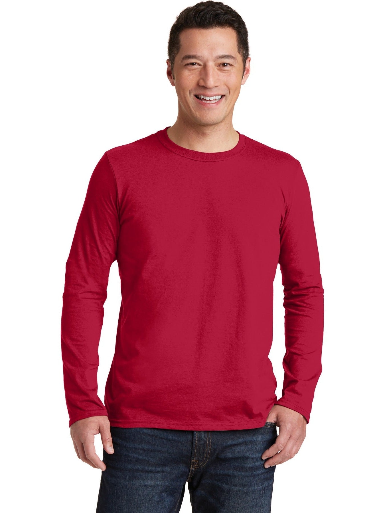 no-logo Gildan Softstyle Long Sleeve T-Shirt-Regular-Gildan-Thread Logic