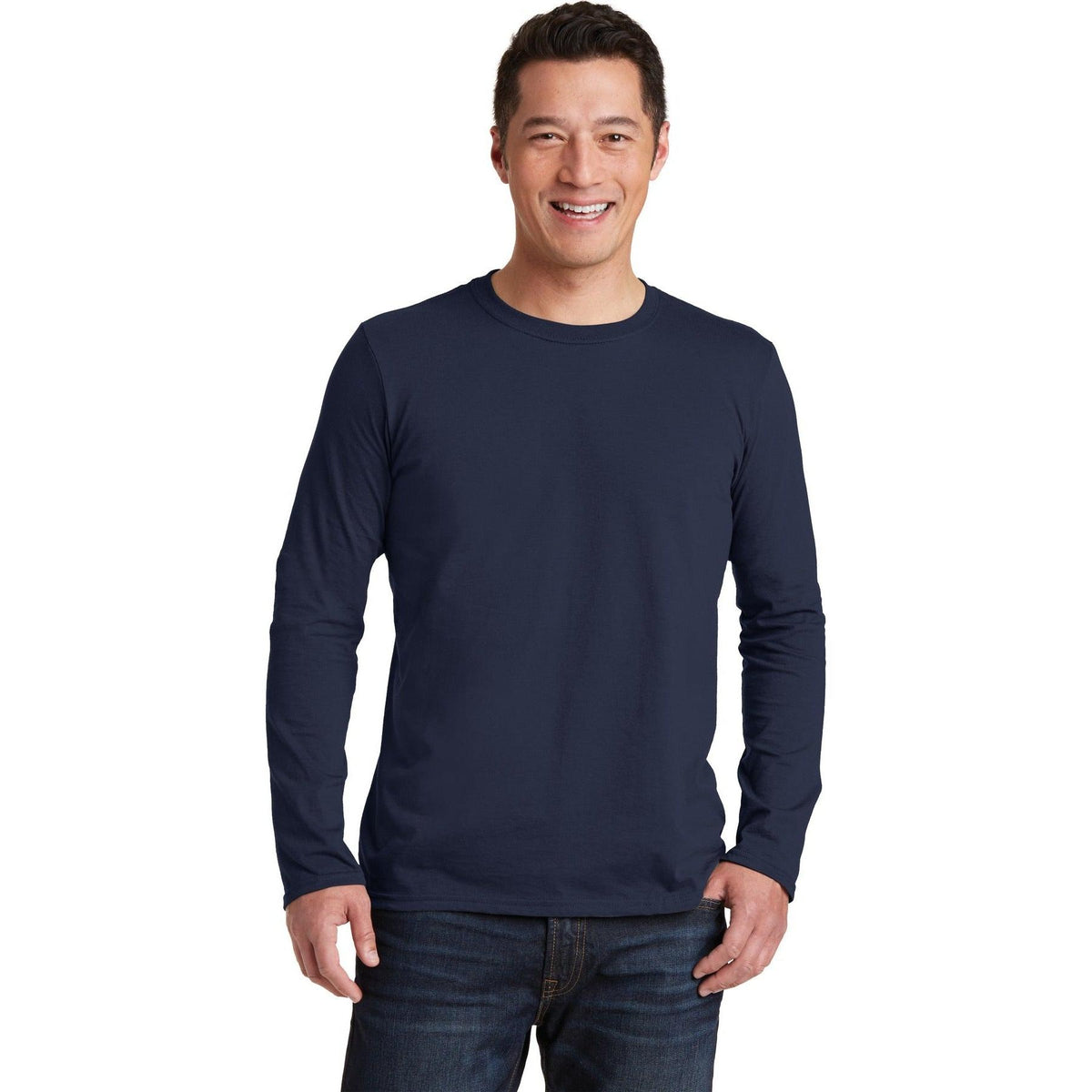 no-logo Gildan Softstyle Long Sleeve T-Shirt-Regular-Gildan-Thread Logic