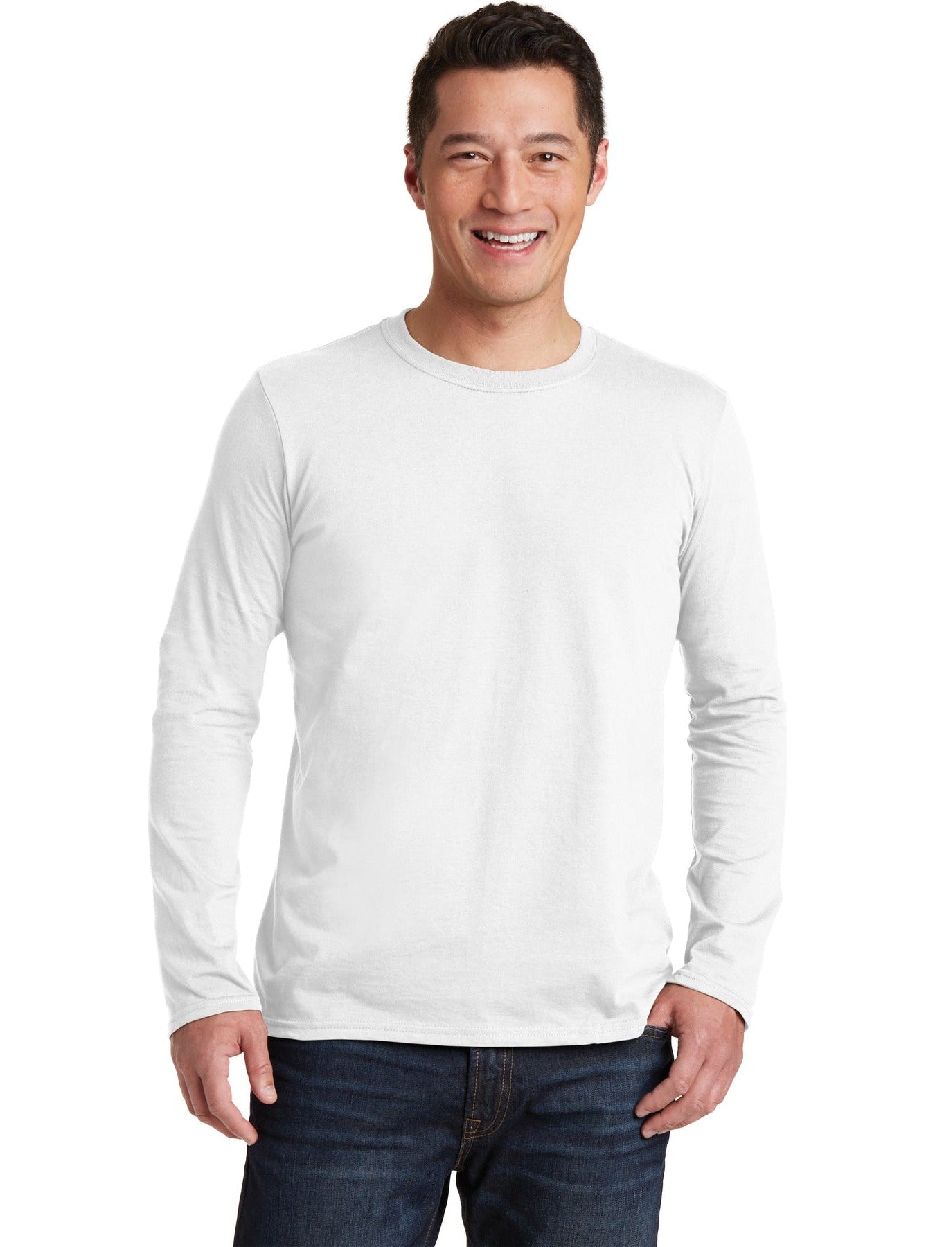 no-logo Gildan Softstyle Long Sleeve T-Shirt-Regular-Gildan-Thread Logic