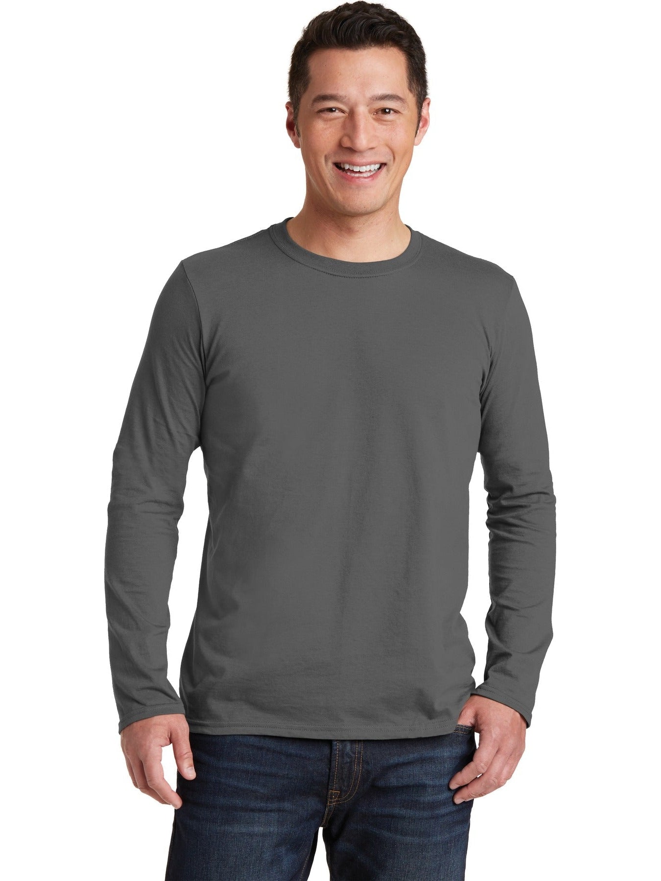 no-logo Gildan Softstyle Long Sleeve T-Shirt-Regular-Gildan-Thread Logic