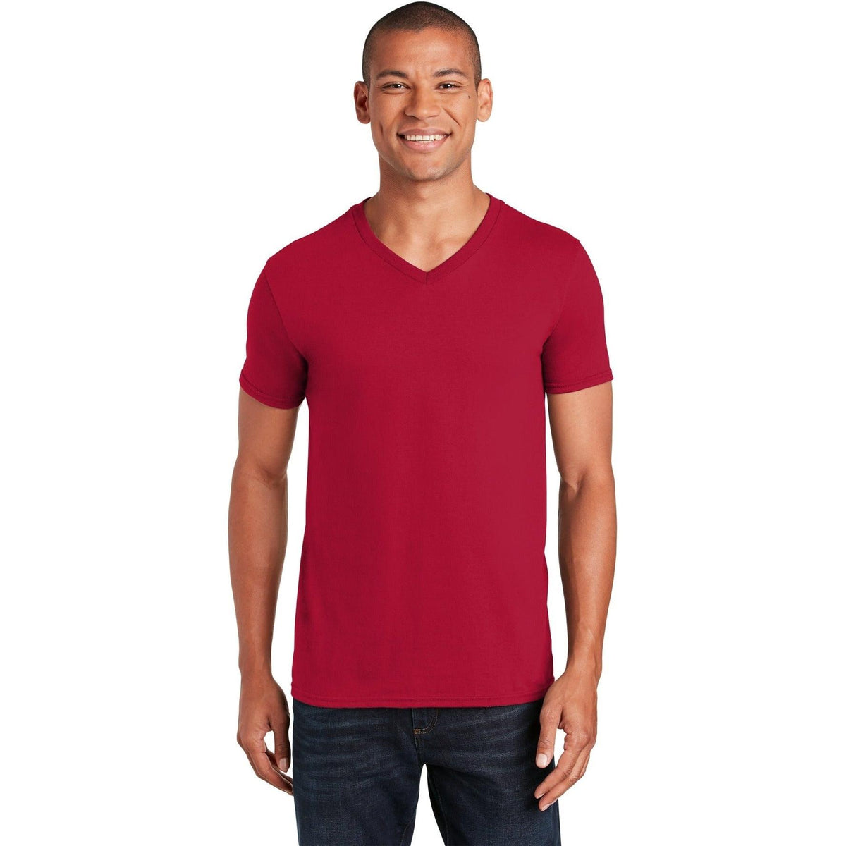 no-logo Gildan Softstyle V-Neck T-Shirt-Regular-Gildan-Thread Logic