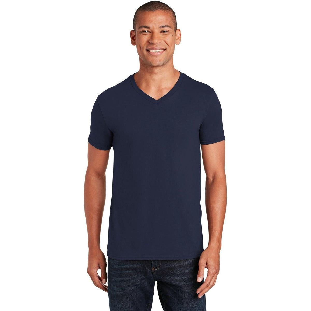 no-logo Gildan Softstyle V-Neck T-Shirt-Regular-Gildan-Thread Logic
